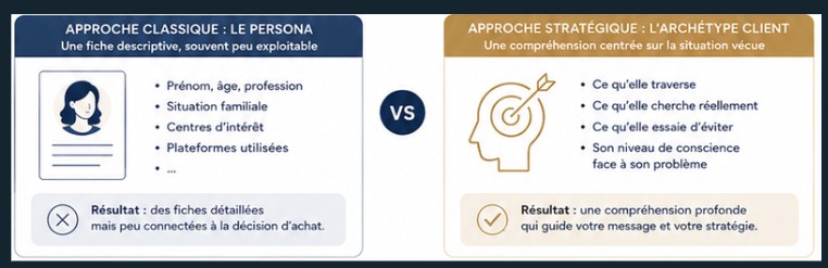 Difference persona marketing avant maintenant