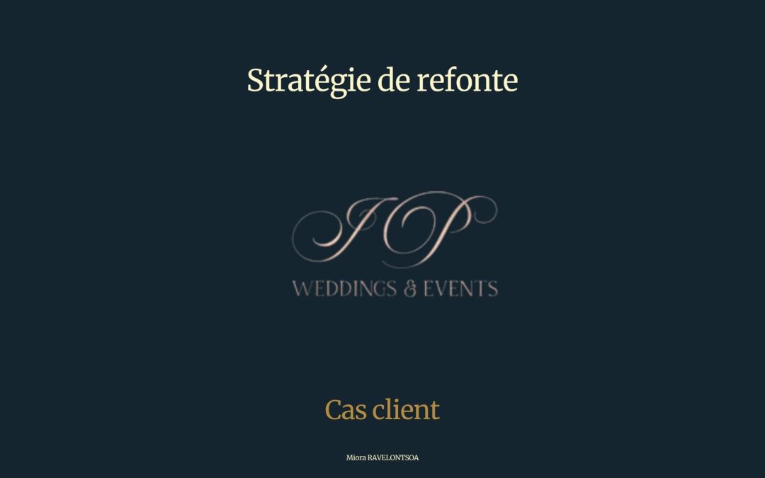 L’Instant Présent Weddings & Events (refonte de site internet)